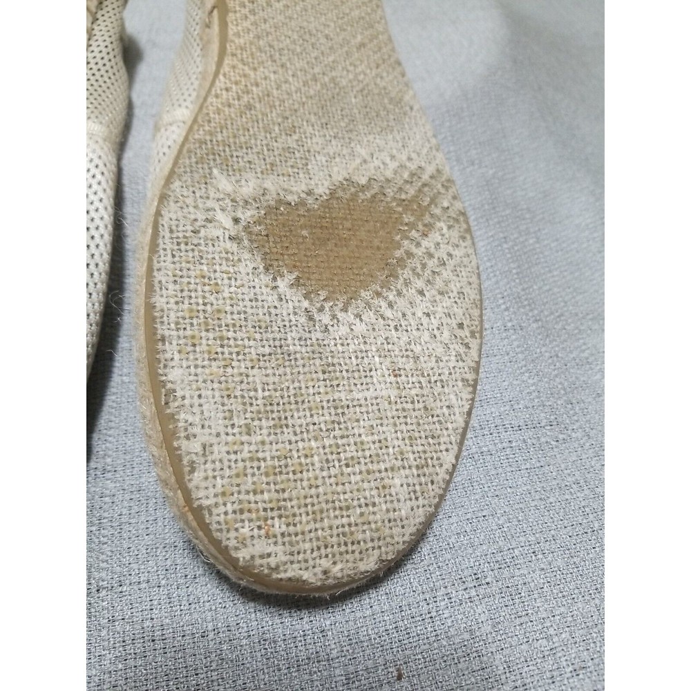 TOMS Alpargata Rope Espadrille Slip On Suede Mesh Womens Size 9 Flats Beige - Picture 11 of 16
